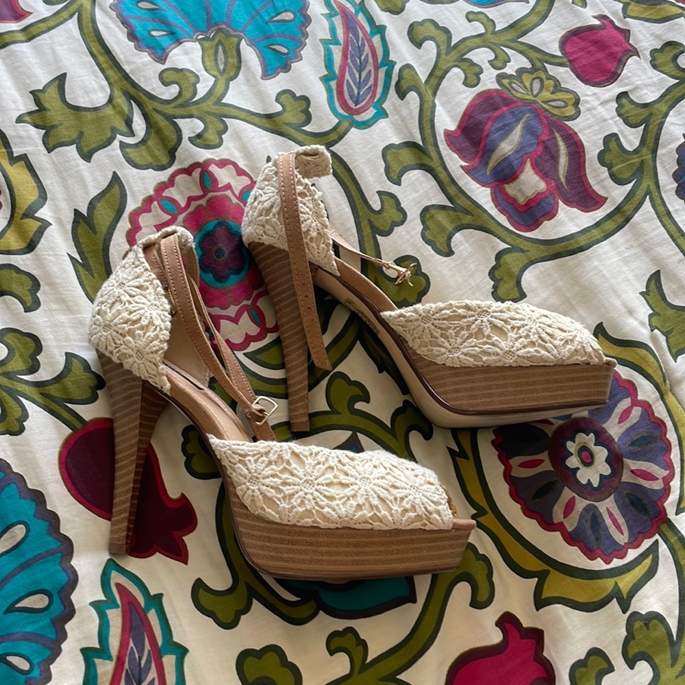 Floral High Heels, 4in
